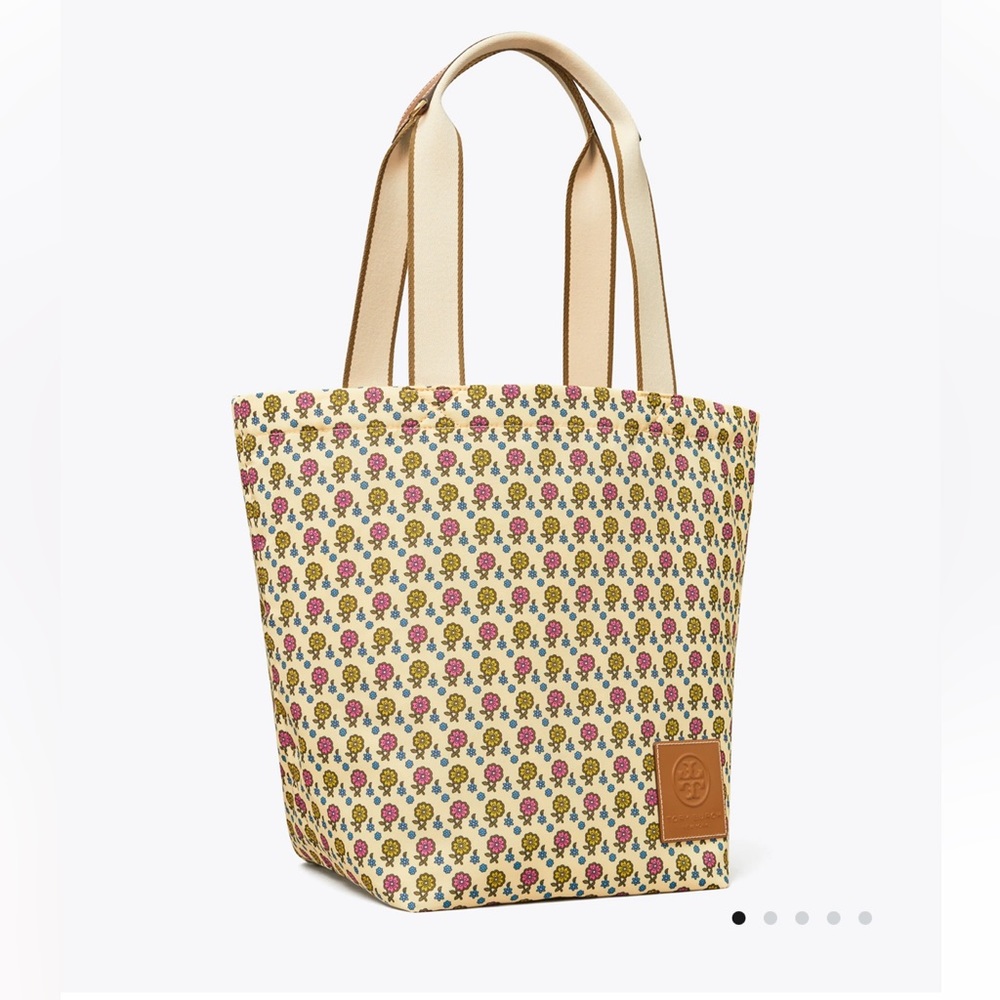 TORY BURCH ELLA DECONSTRUCTED PRINTED TOTE